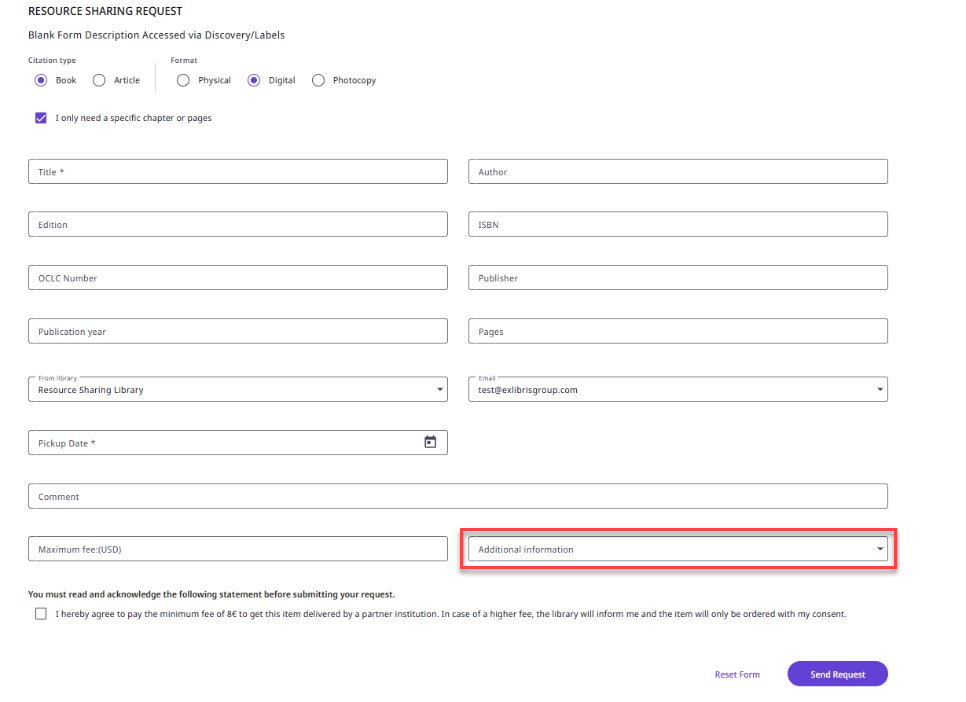 Primo NDE Blank Form Additional Information